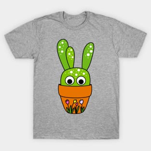 Cute Cactus Design #232: Cute Cactus In Tulip Pot T-Shirt